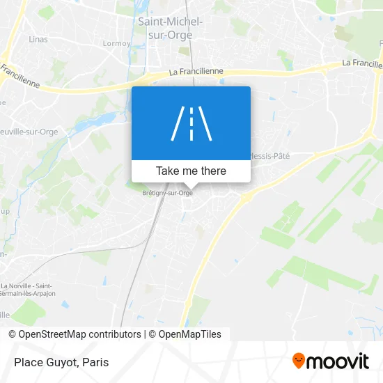 Place Guyot map