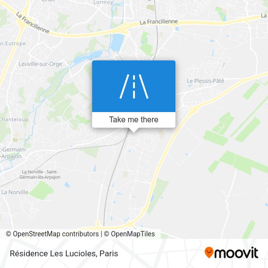 Résidence Les Lucioles map