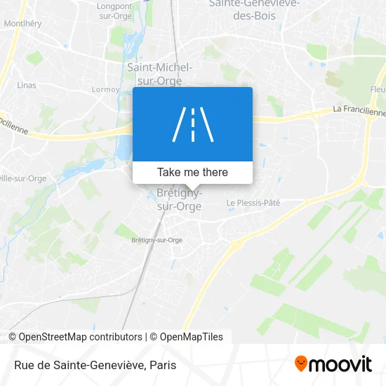 Rue de Sainte-Geneviève map