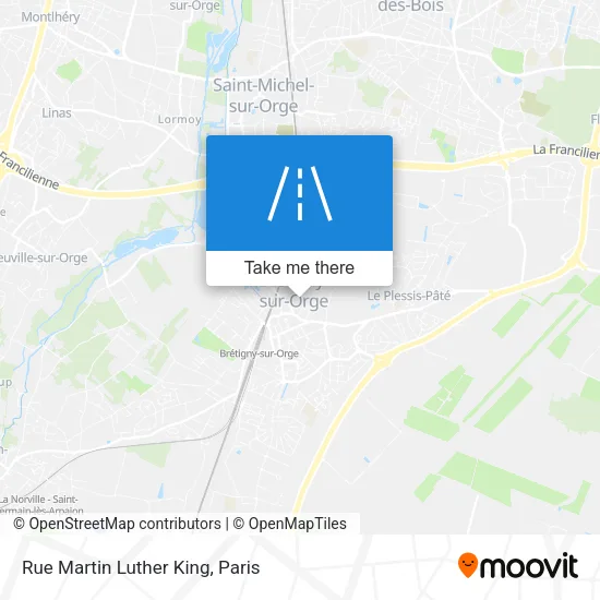 Rue Martin Luther King map
