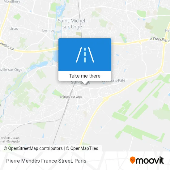 Rue Pierre Mendès France map