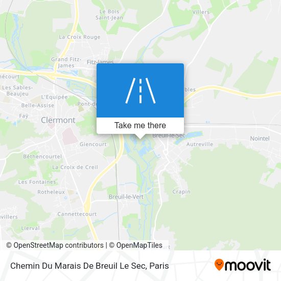 Chemin Du Marais De Breuil Le Sec map