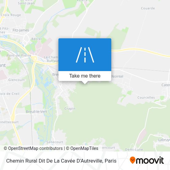 Chemin Rural Dit De La Cavée D'Autreville map