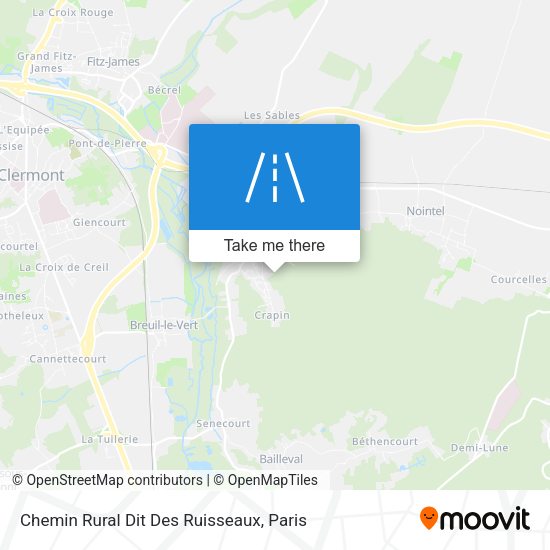 Chemin Rural Dit Des Ruisseaux map