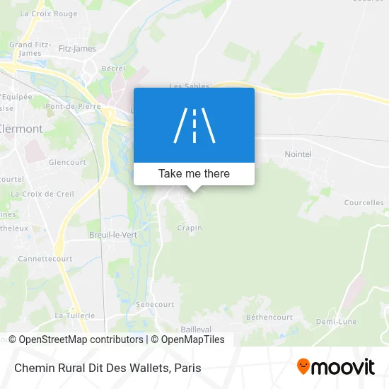 Chemin Rural Dit Des Wallets map