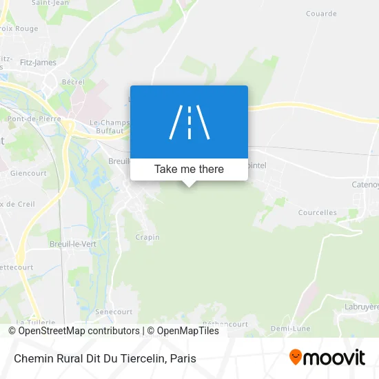 Chemin Rural Dit Du Tiercelin map