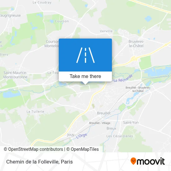 Chemin de la Folleville map