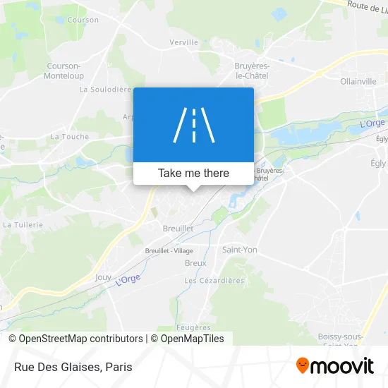 Rue Des Glaises map