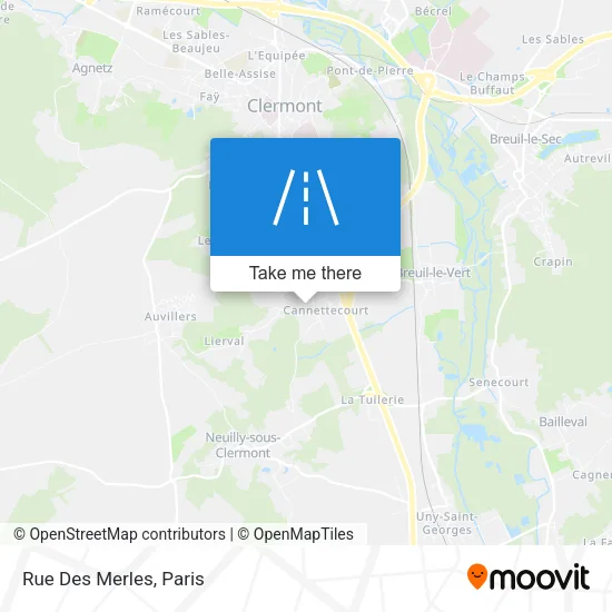 Rue Des Merles map