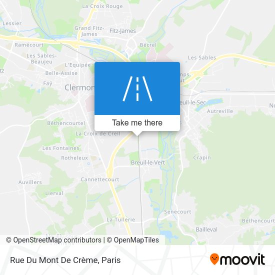 Rue Du Mont De Crème map