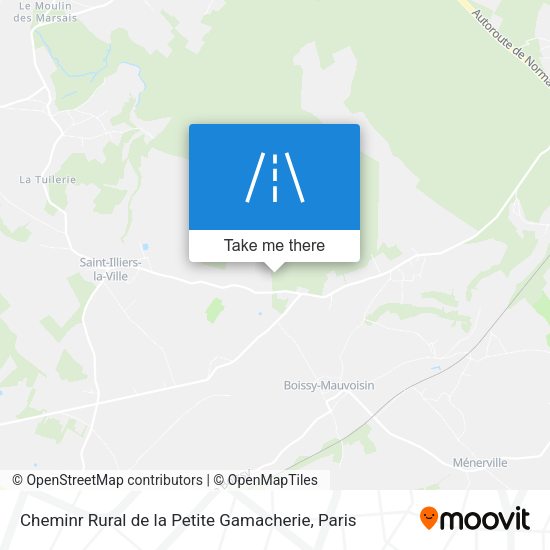 Cheminr Rural de la Petite Gamacherie map