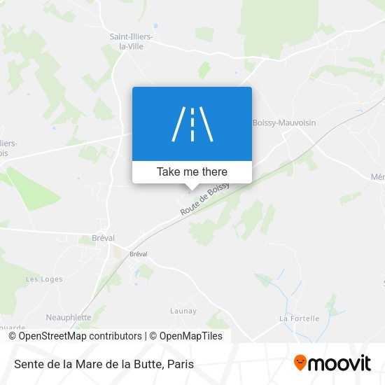Sente de la Mare de la Butte map