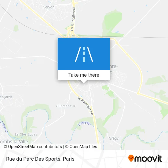 Rue du Parc Des Sports map