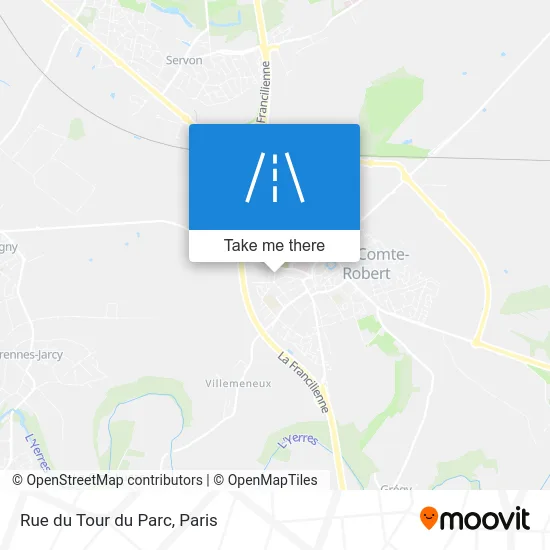 Mapa Rue du Tour du Parc