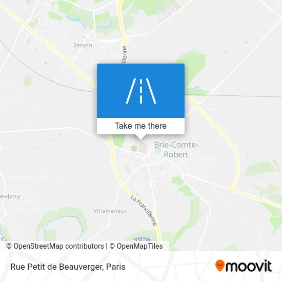 Rue Petit de Beauverger map