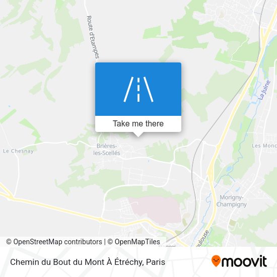 Chemin du Bout du Mont À Étréchy map