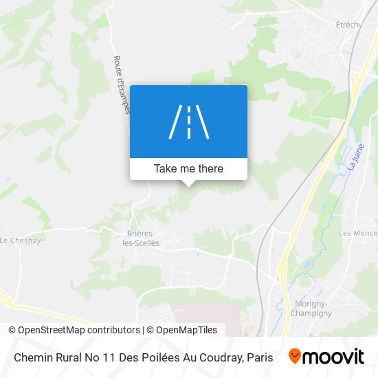 Chemin Rural No 11 Des Poilées Au Coudray map