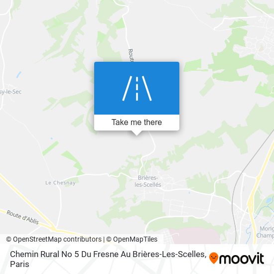 Chemin Rural No 5 Du Fresne Au Brières-Les-Scelles map