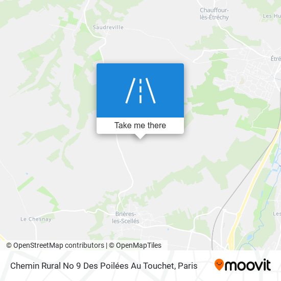 Chemin Rural No 9 Des Poilées Au Touchet map