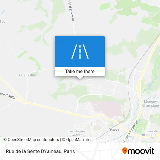 Rue de la Sente D'Auneau map