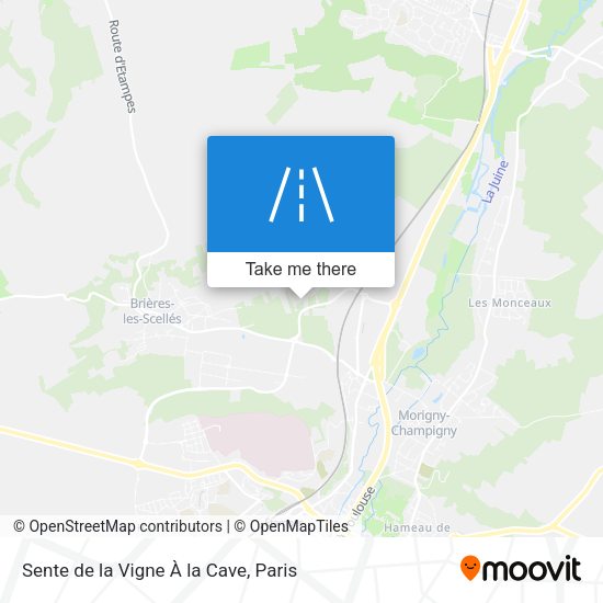 Sente de la Vigne À la Cave map