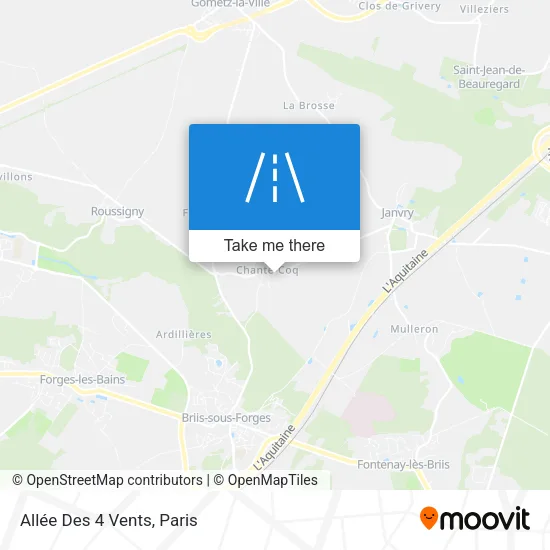 Allée Des 4 Vents map