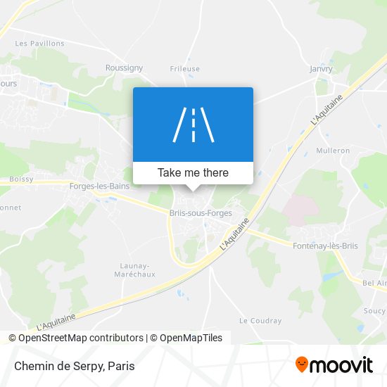 Chemin de Serpy map