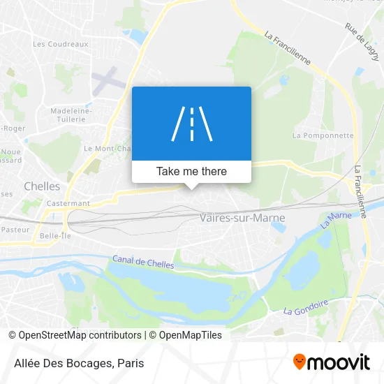 Allée Des Bocages map