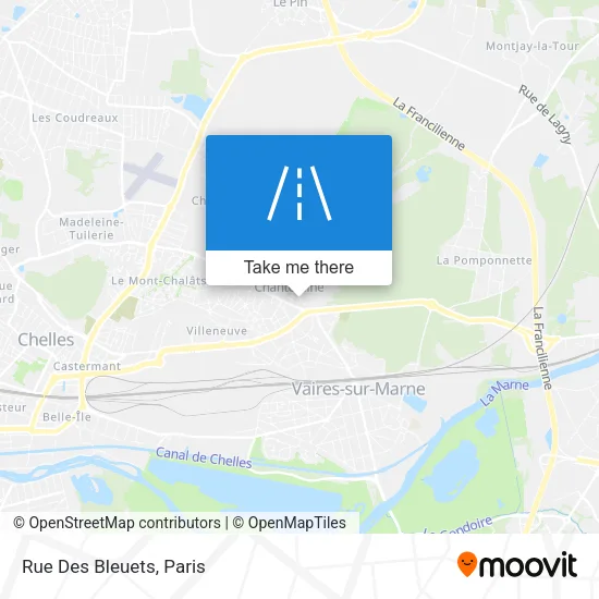 Rue Des Bleuets map
