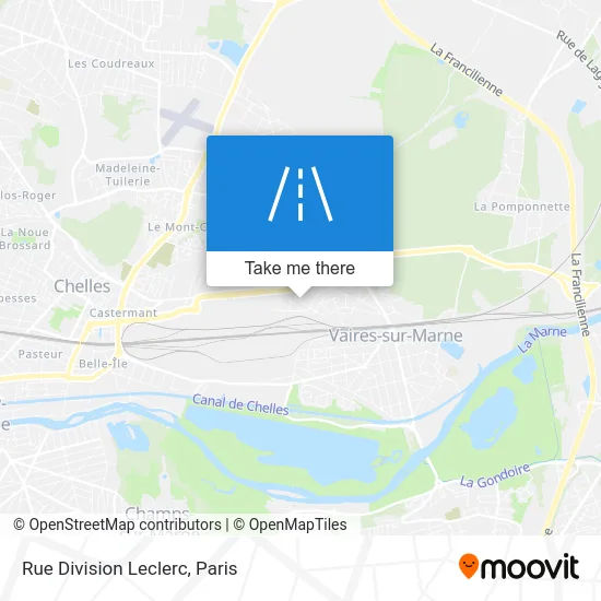 Rue Division Leclerc map