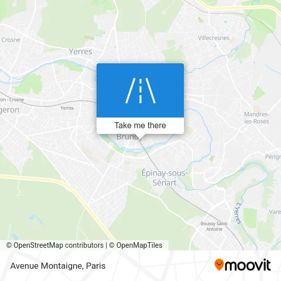 Avenue Montaigne map