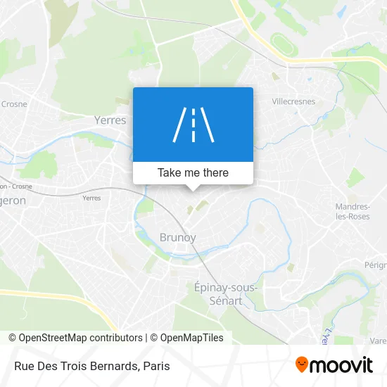 Rue Des Trois Bernards map