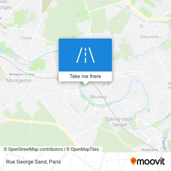 Rue George Sand map