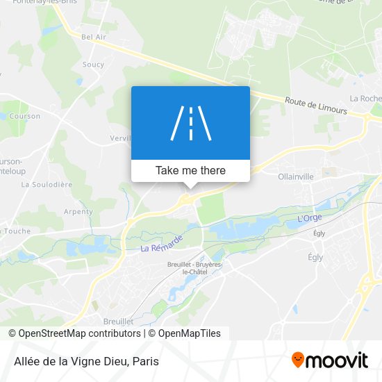 Allée de la Vigne Dieu map