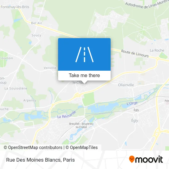 Rue Des Moines Blancs map
