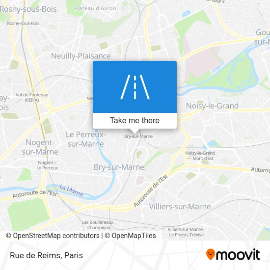 Mapa Rue de Reims