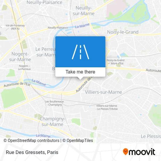 Rue Des Gressets map