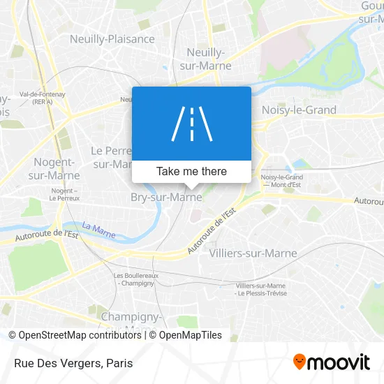 Rue Des Vergers map
