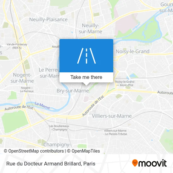 Rue du Docteur Armand Brillard map