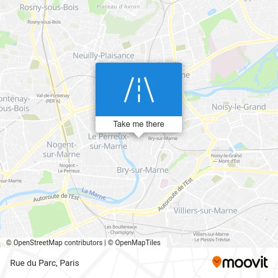 Mapa Rue du Parc