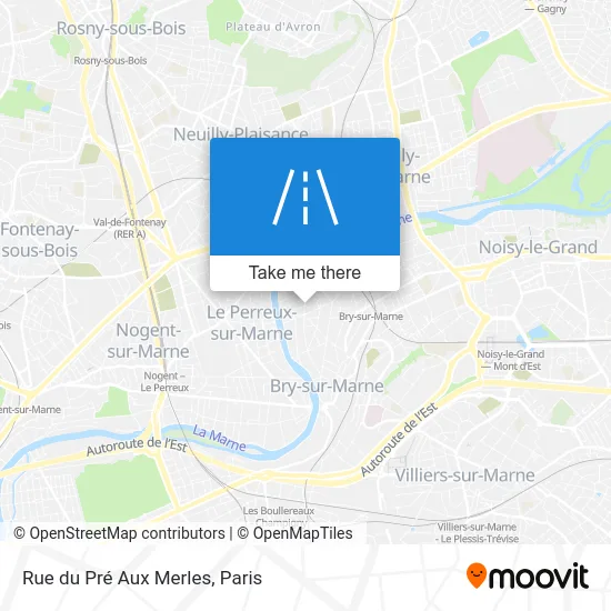 Rue du Pré Aux Merles map