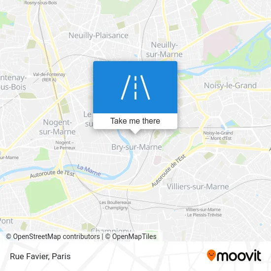Rue Favier map