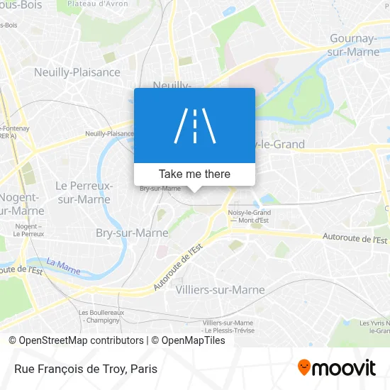 Rue François de Troy map