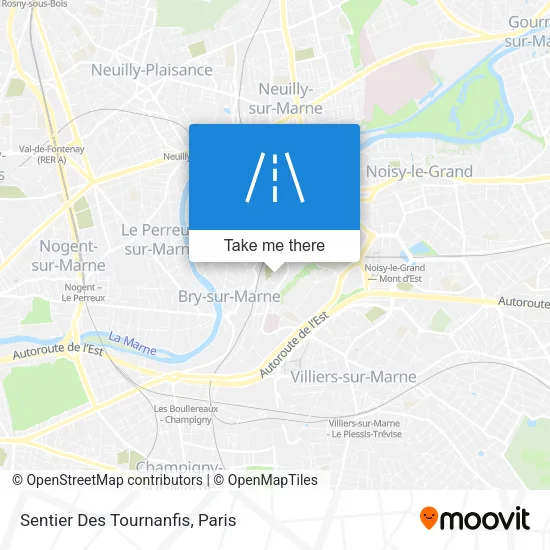 Sentier Des Tournanfis map