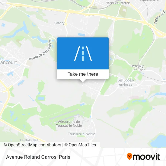 Avenue Roland Garros map