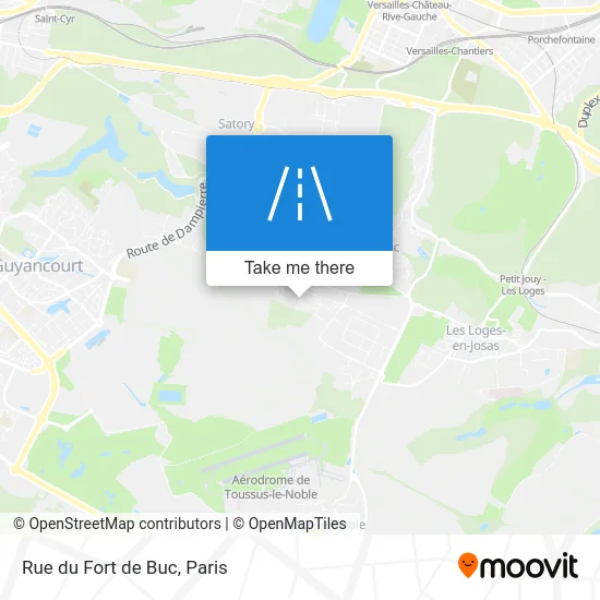 Rue du Fort de Buc map