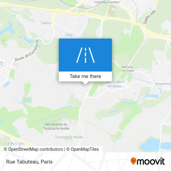 Rue Tabuteau map