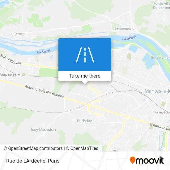 Rue de L'Ardèche map