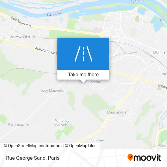 Rue George Sand map