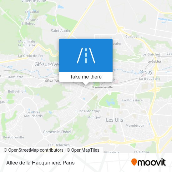 Allée de la Hacquinière map